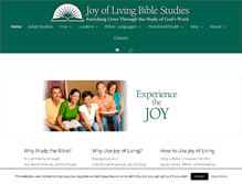 Tablet Screenshot of joyofliving.org